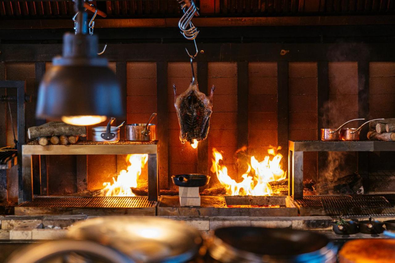 Novotel Istanbul Bosphorus Hotel Εξωτερικό φωτογραφία A duck being roasted over a wood-burning grill